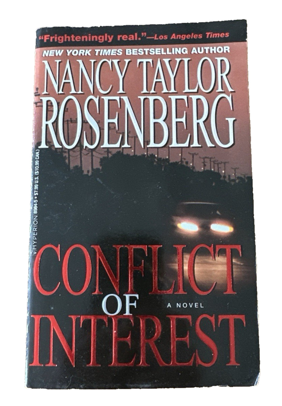 Conflict of Interest, Novel By Nancy Taylor Rosenberg PB Book 2002, Legal Thrill